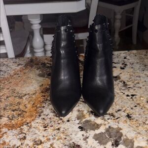 Steve Madden Black Studded Ankle Booties